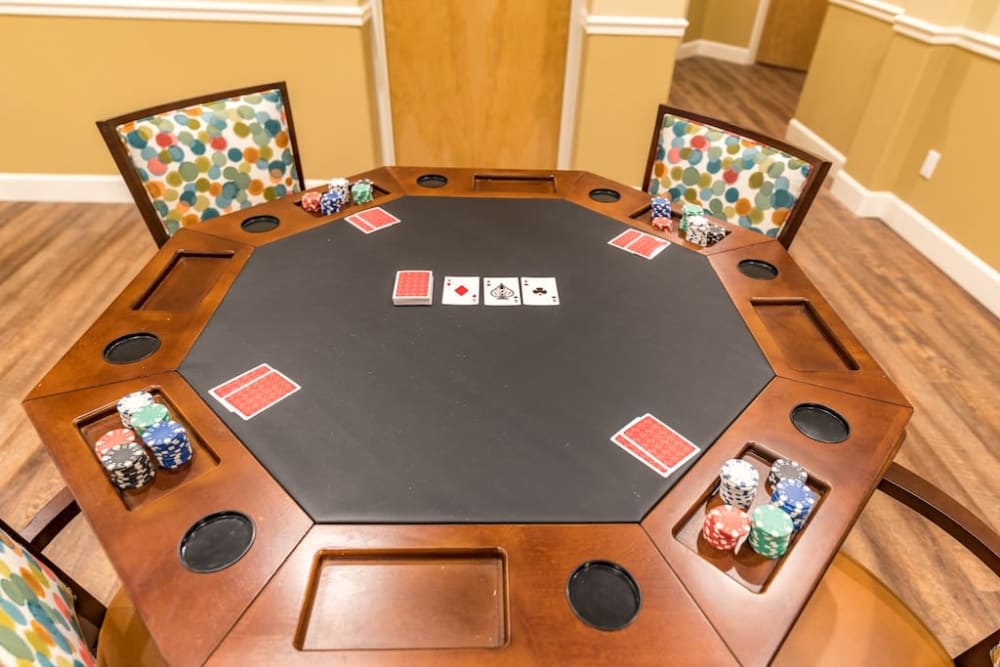 Game room at Pacifica Senior Living Vancouver in Vancouver, Washington