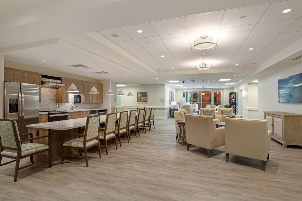 Assisted living Bistro at The Village of Southampton.
