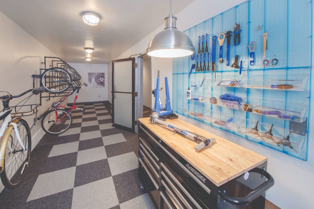 Bike shop at 2900 on First Apartments in Seattle, Washington