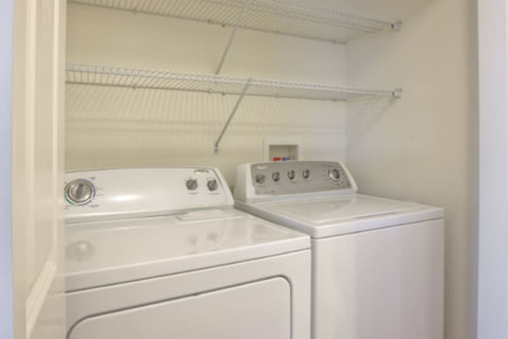 Townhome full size washer and dryer at Vista at Town Green in Elmsford, New York