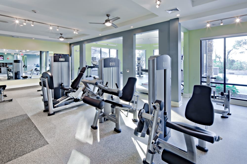 Spacious Fitness center at Vista at Town Green in Elmsford, New York