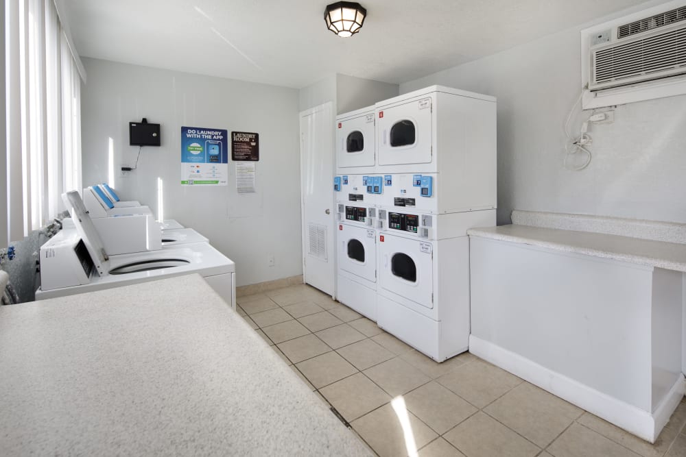 Laundry facility at Windward Apartments in Orlando, Florida