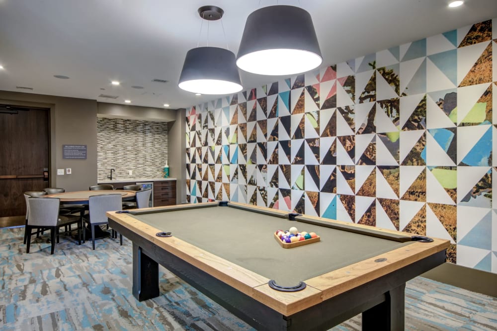 Pool table in the resident lounge at The Residences at Annapolis Junction in Annapolis Junction, Maryland