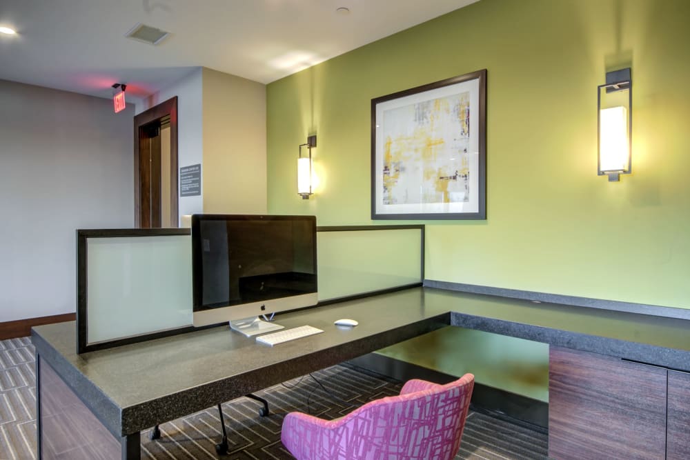Business center at The Residences at Annapolis Junction in Annapolis Junction, Maryland
