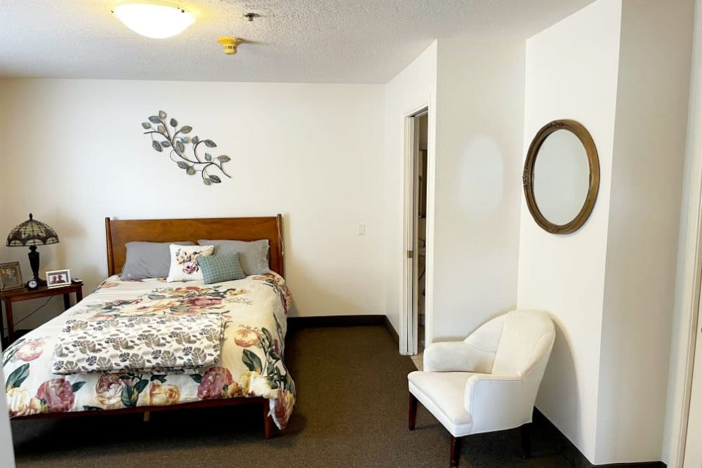 Bedroom at Desert Peaks Assisted Living and Memory Care in Las Cruces, New Mexico