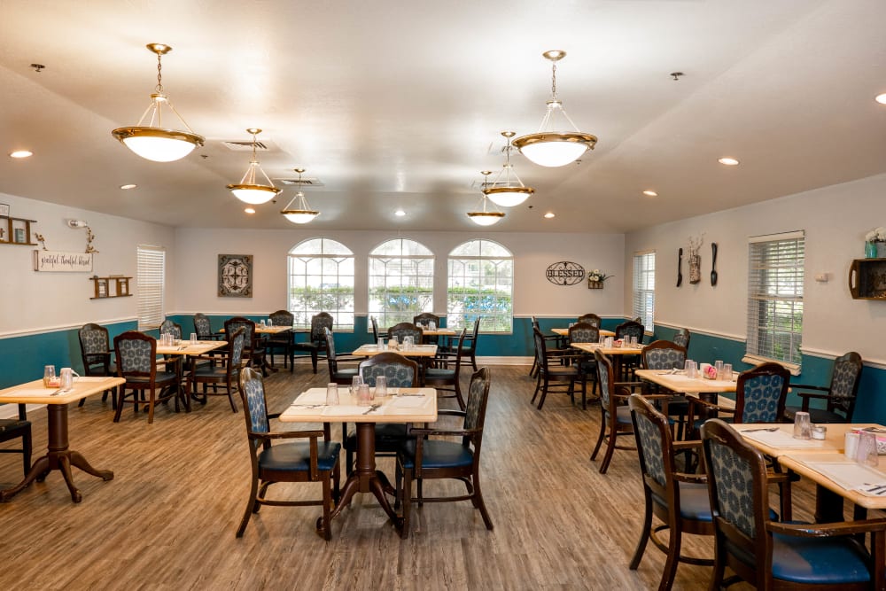 Community dining room at The Club at Lake Wales in Lake Wales, Florida