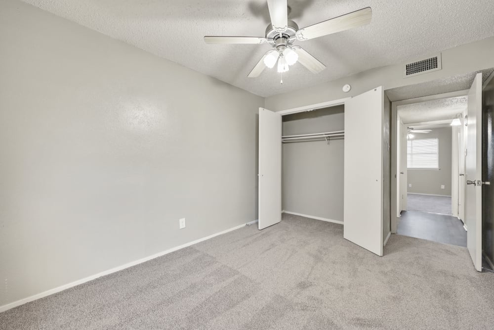 Move-in ready bedroom with carpeting at Crystal Ridge in Midlothian, Texas