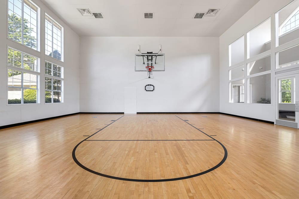 Indoor basketball court at The Preserve at Ballantyne Commons in Charlotte, North Carolina