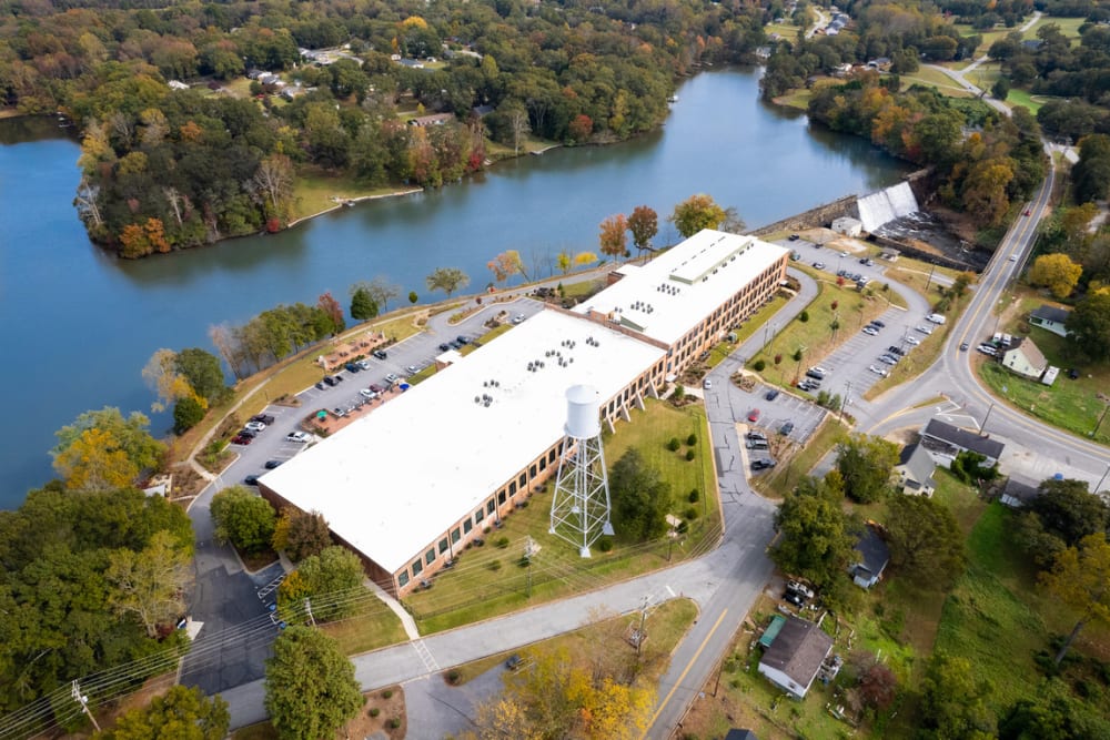 Aerial view of Lofts by the Lake in Greer, South Carolina