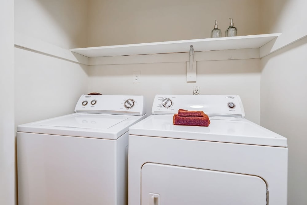 Washer and dryer at Gable Hill Apartment Homes in Columbia, South Carolina