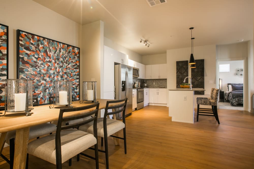 Open floor plan at Olympus de Santa Fe, Santa Fe, New Mexico 