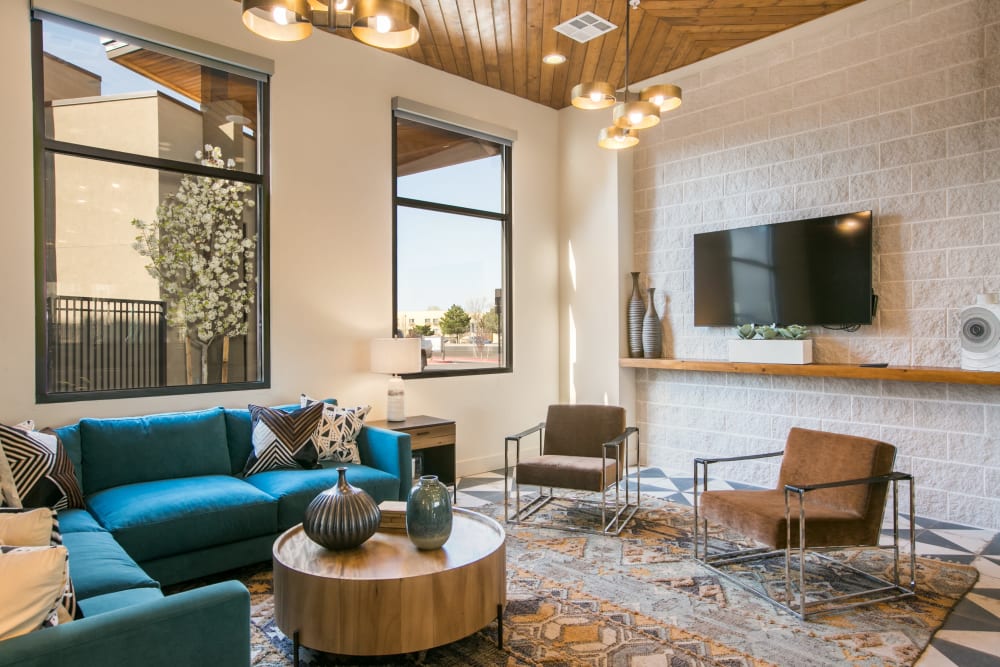 Resident lounge at Olympus de Santa Fe, Santa Fe, New Mexico 