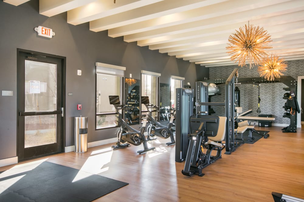 Fitness amenities at Olympus de Santa Fe, Santa Fe, New Mexico