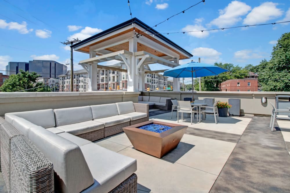 Firepit lounge at Duet in Nashville, Tennessee
