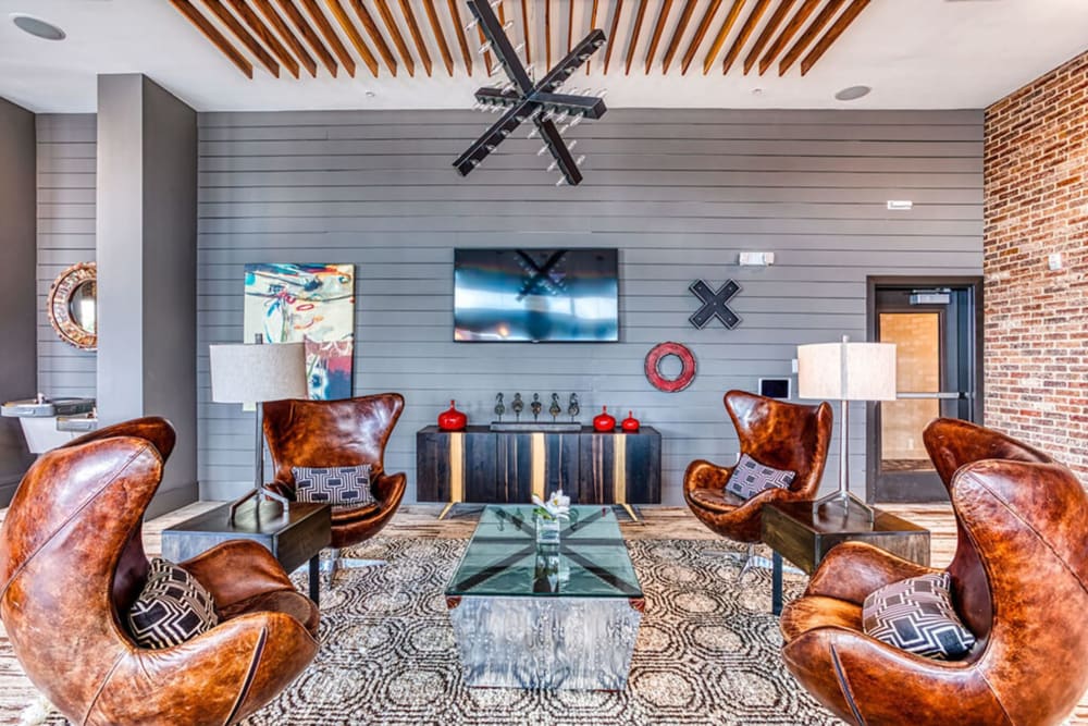 Resident lounge at The Parker at Maitland Station in Maitland, Florida