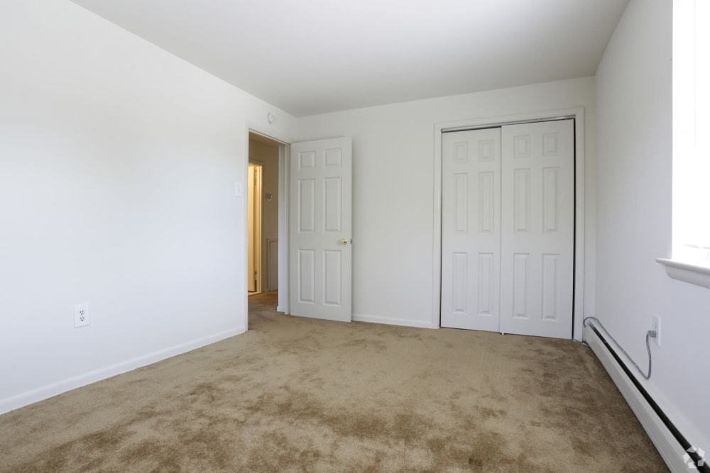 Bedroom space at Aston Pointe in Aston, Pennsylvania