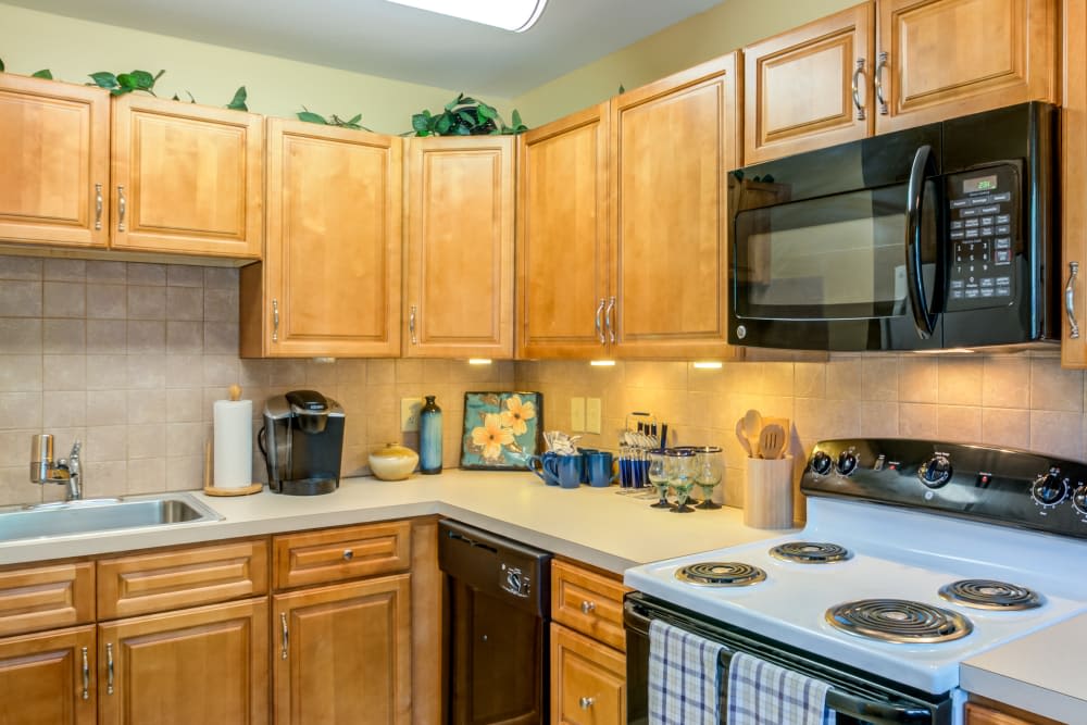 Kitchen at Park Apartments in Bordentown, New Jersey