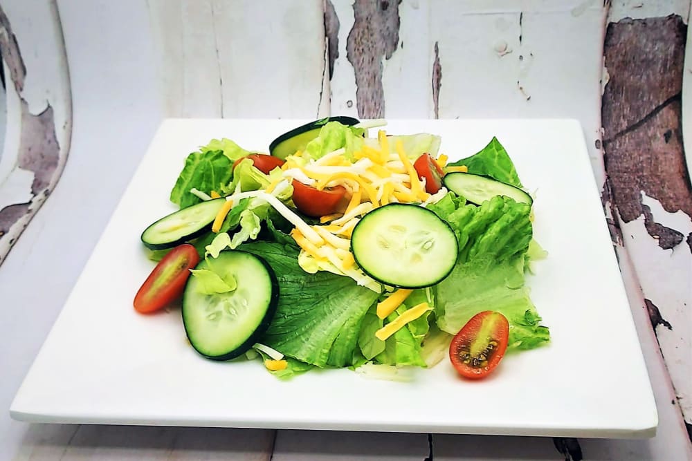 House salad at Lassen House Senior Living in Red Bluff, California