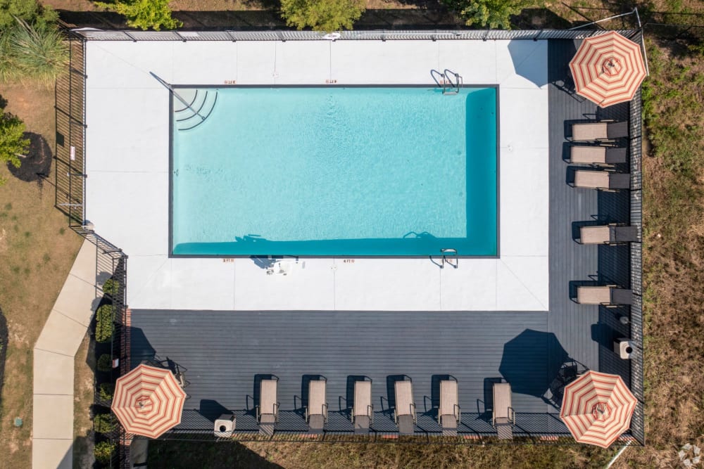 Luxurious swimming pool at Sage Creek Apartments in Augusta, Georgia