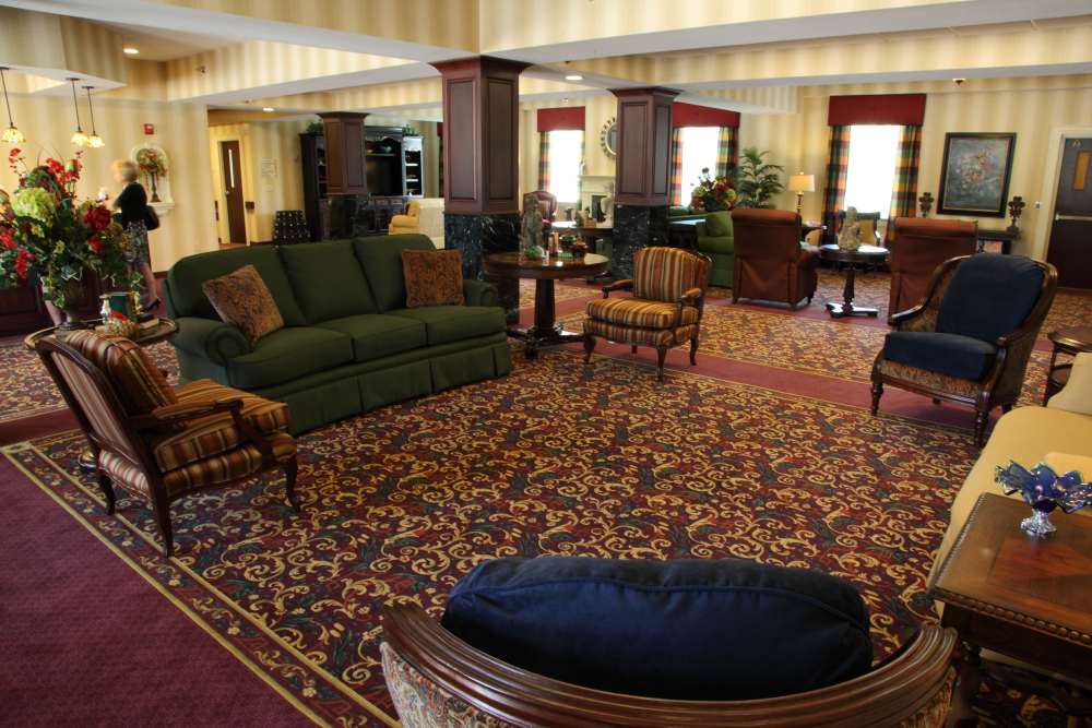 Living room area at Corp Site Testing in Bend, Oregon