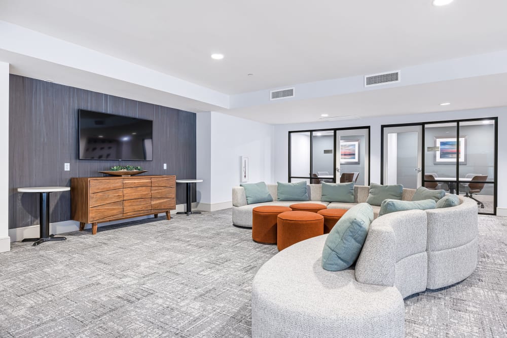 Common area with meeting rooms at Marquis at Chandler in Chandler, Arizona
