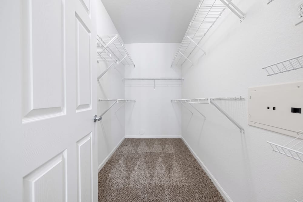 Large walk-in closet at Marquis Castle Pines in Castle Pines, Colorado