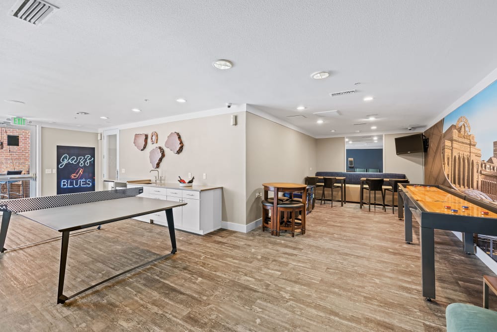 Recreation room at Marq Inverness in Englewood, Colorado