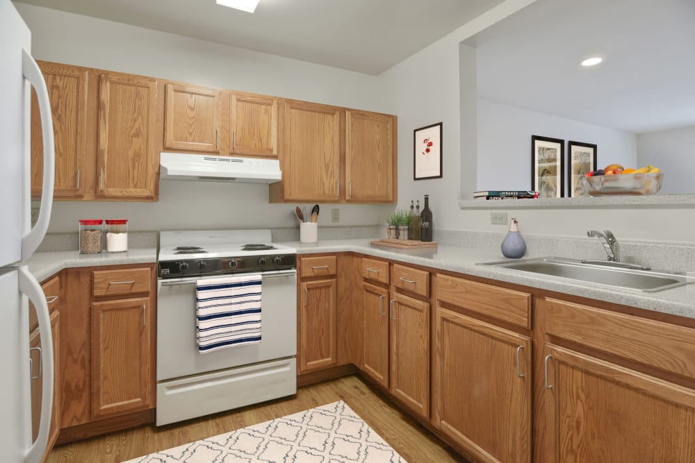 Kitchen in a unit of Smallwood Summit in Baltimore, Maryland