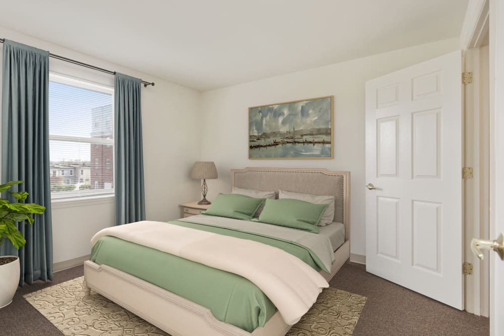 Bedroom with a window view at Smallwood Summit in Baltimore, Maryland