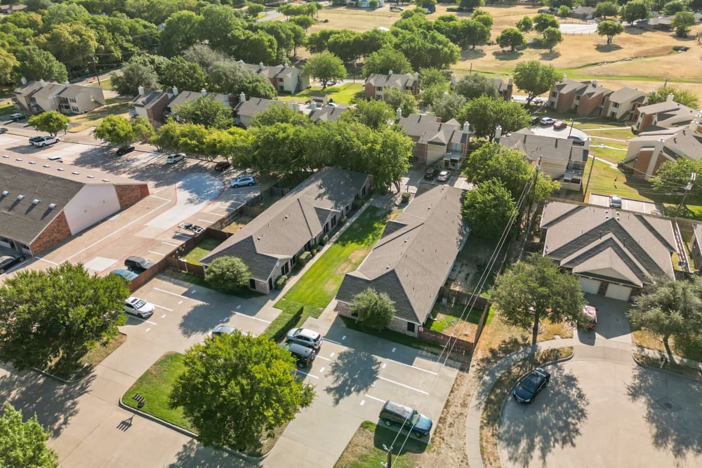Aireal view at Sierra Vista Apartments in Midlothian, Texas