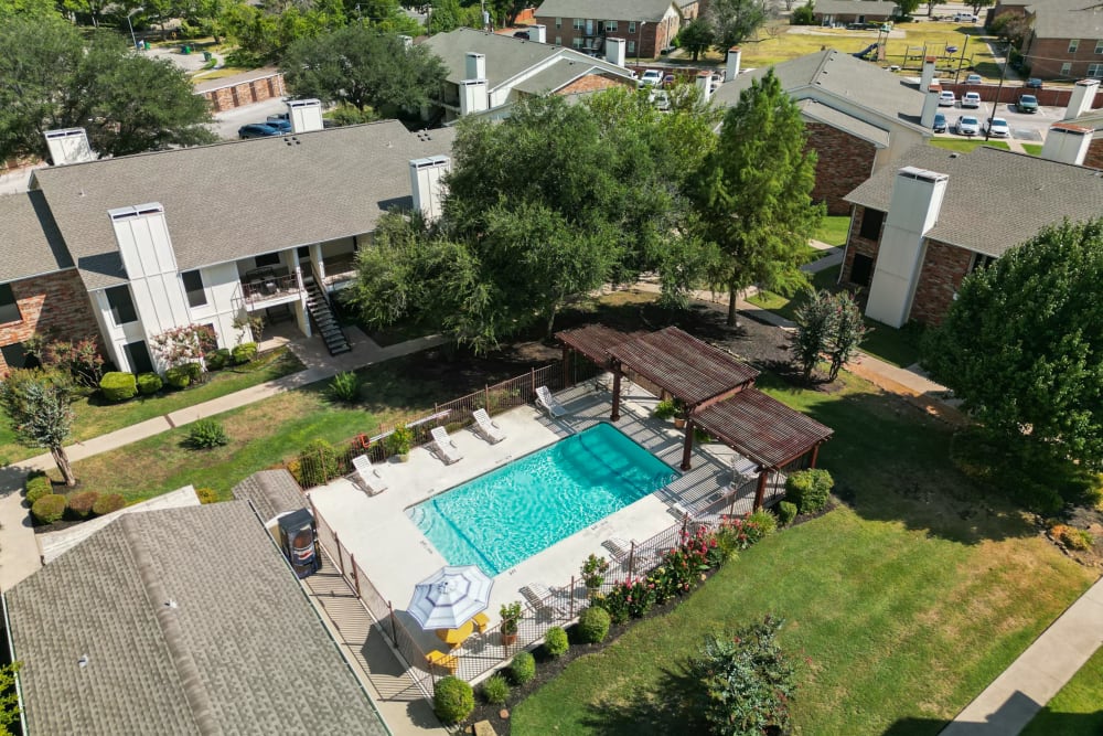 aerial view at Stonegate Apartments in Mckinney, Texas