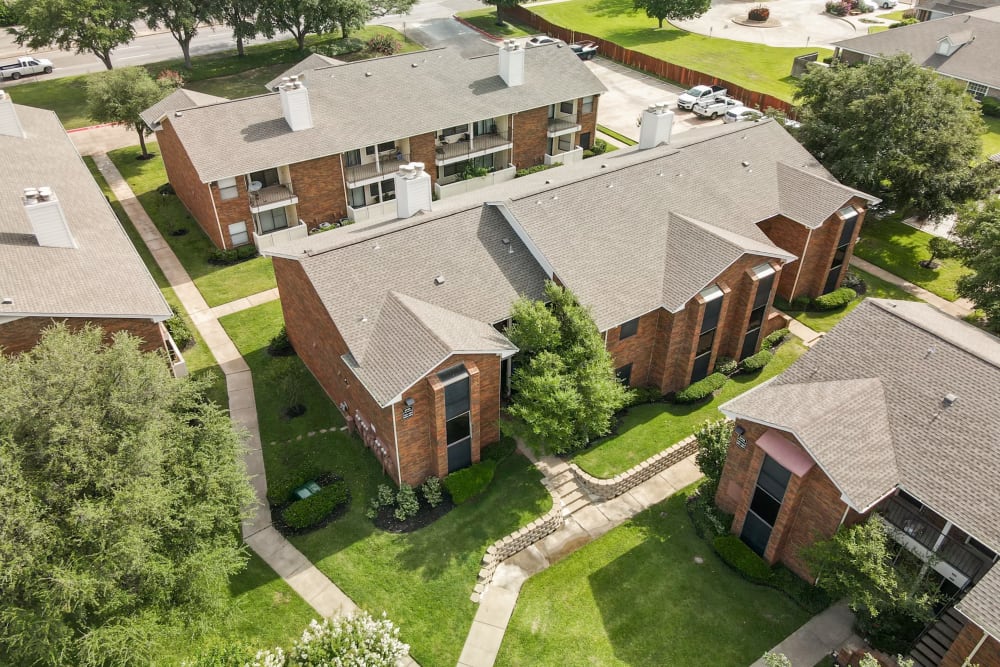 aerial view at Summit Point Apartments in Mesquite, Texas