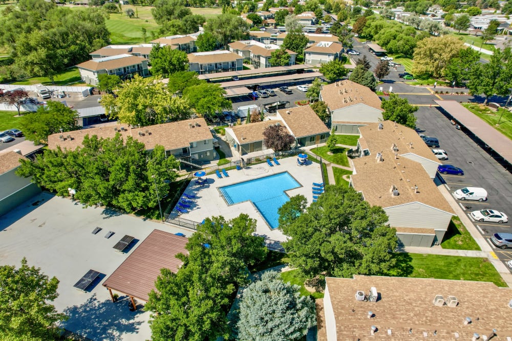 Aerial View at Callaway Apartments in Taylorsville, Utah