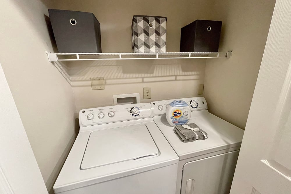 Enjoy apartments with a washer & dryer at The Abbey at Riverchase in Hoover, Alabama