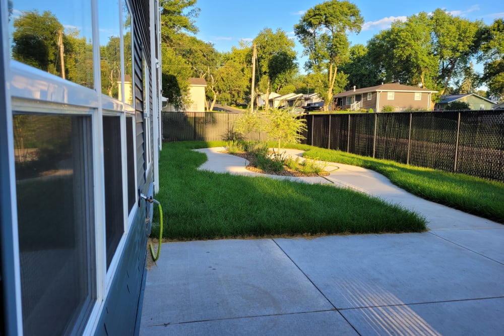 Private Courtyard at Goodhue Living in Goodhue, Minnesota