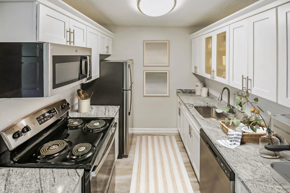 Modern Kitchen at Eagle Rock Apartments at Enfield in Enfield, Connecticut