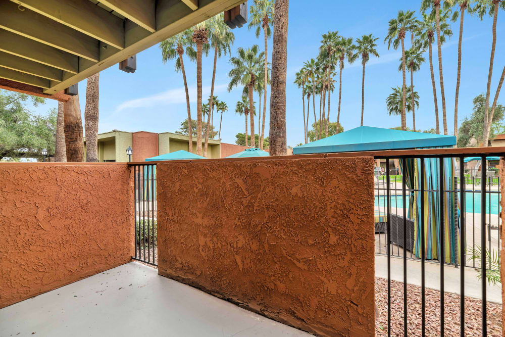 Private patio at Colter Park, Phoenix, Arizona