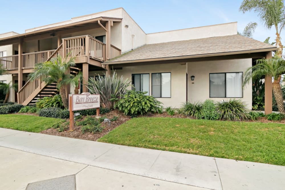 Leasing office at Bay Breeze in Costa Mesa, California