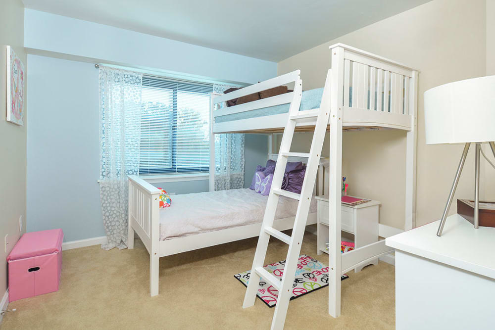 Second bedroom for kids at Cherry Hill Towers in Cherry Hill, New Jersey