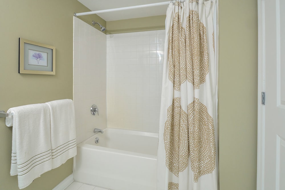 Model bathtub at Cherry Hill Towers in Cherry Hill, New Jersey