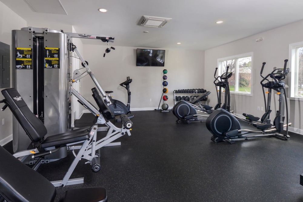 Fitness room at Valley Park, Bethlehem, Pennsylvania