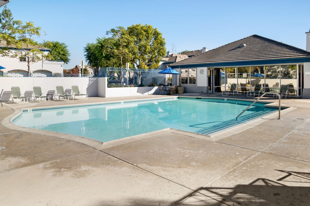 Pool at Woodpark Apartments in Aliso Viejo, California