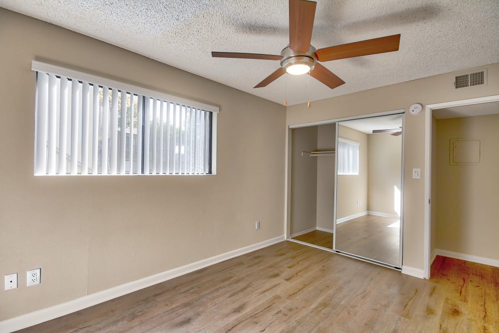 Model apartment bedroom