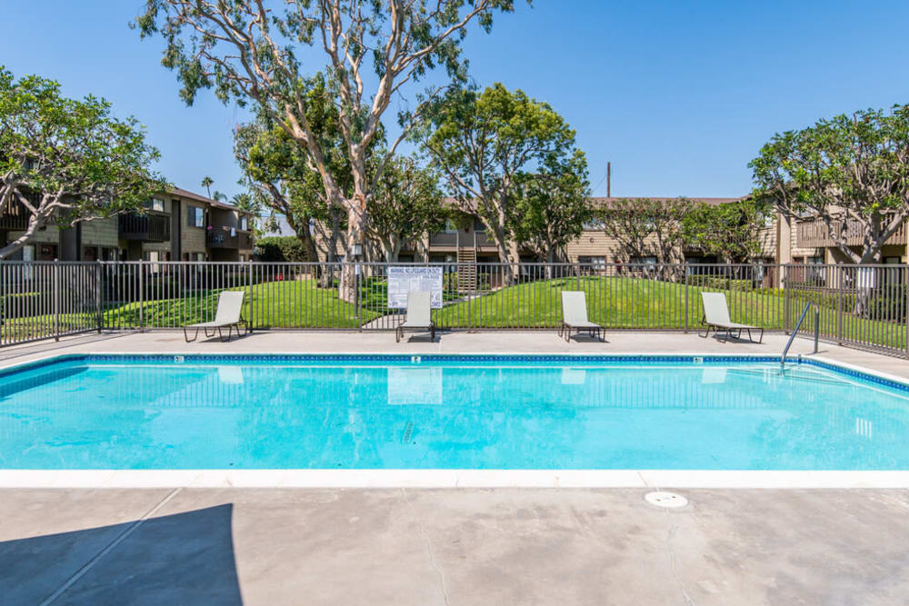 Pool at Westlake Village in Costa Mesa, California