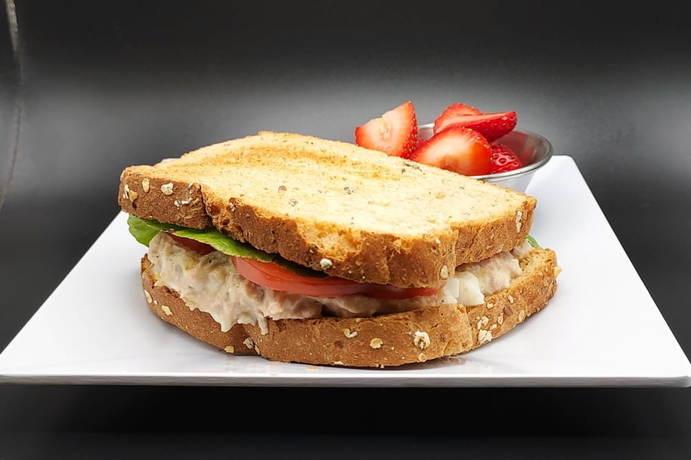 Fresh Tuna sandwich at Heron Pointe Senior Living in Monmouth, Oregon
