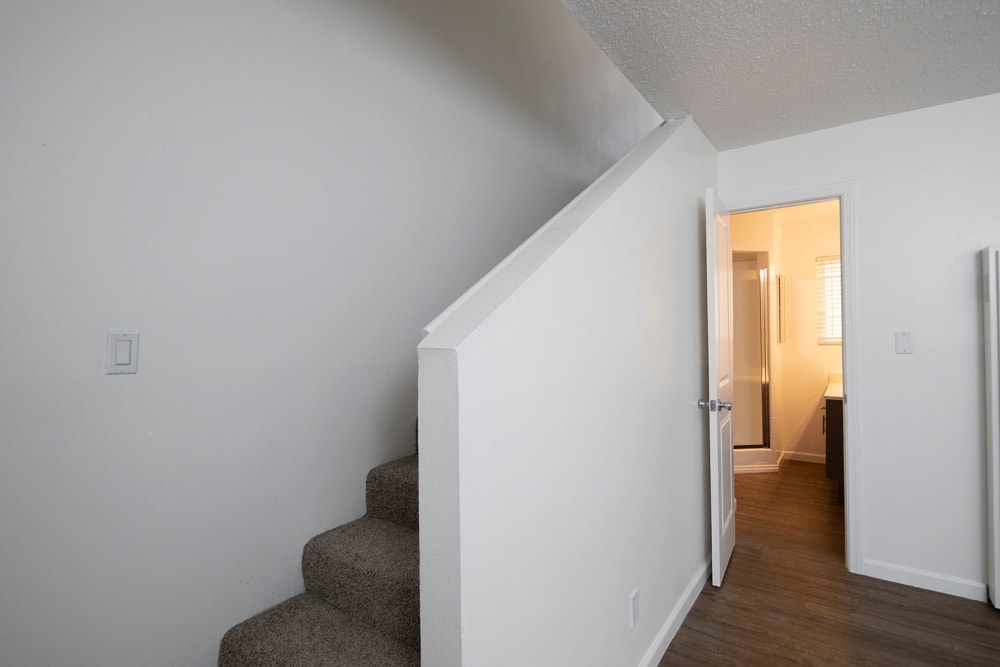 Apartment with stairs at Villas at Carlsbad in Carlsbad, California