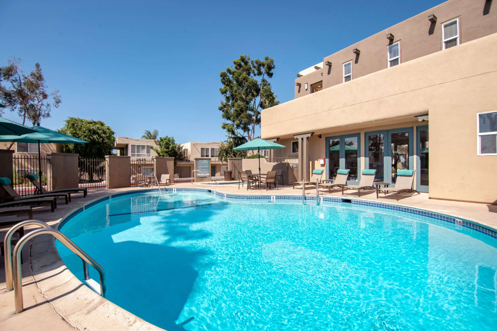 Sparkling pool at Villas at Carlsbad in Carlsbad, California