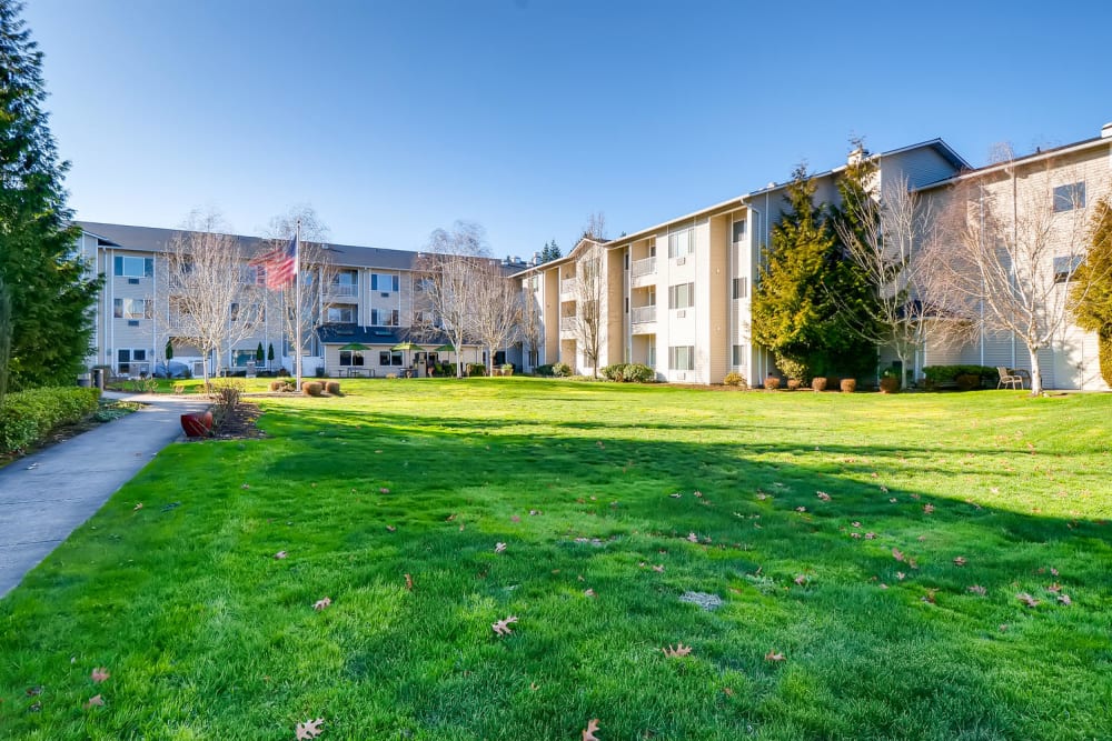Green space at Vancouver Pointe in Vancouver, Washington.