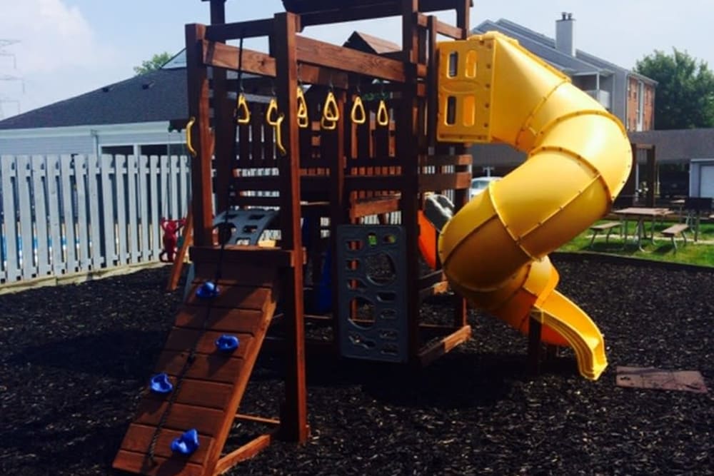 Children's jungle gym at Meridian Oaks Apartments in Greenwood, Indiana