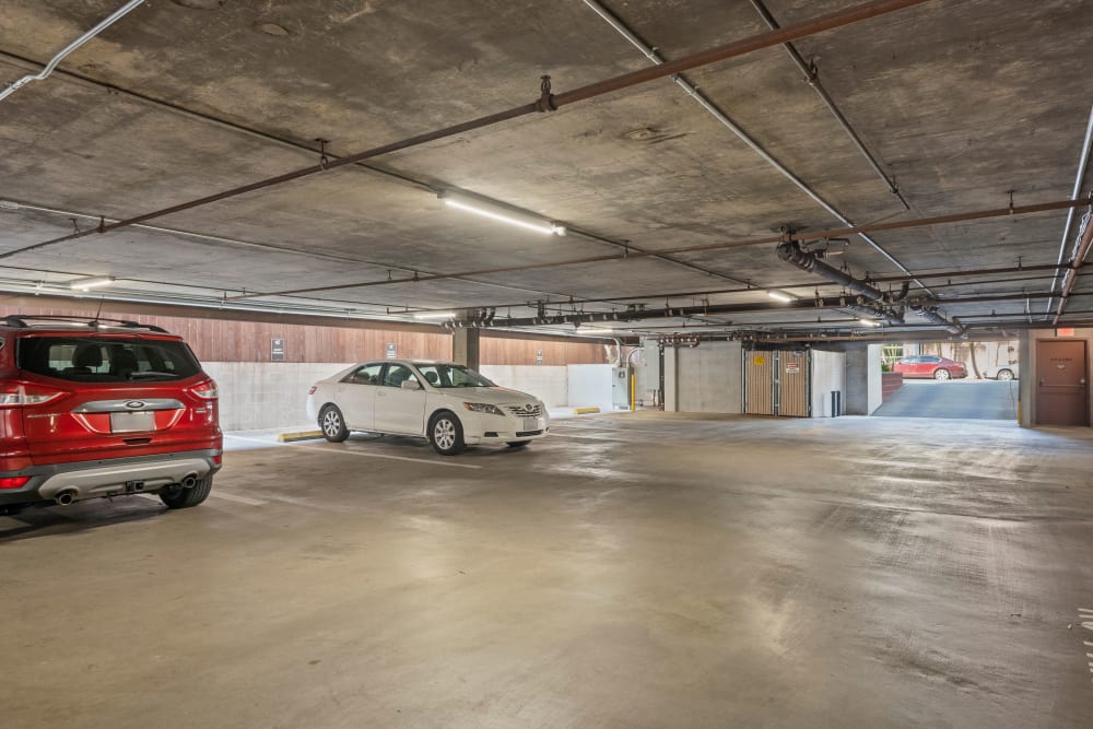 Parking garage at Pacifica Senior Living Burlingame in Burlingame, California
